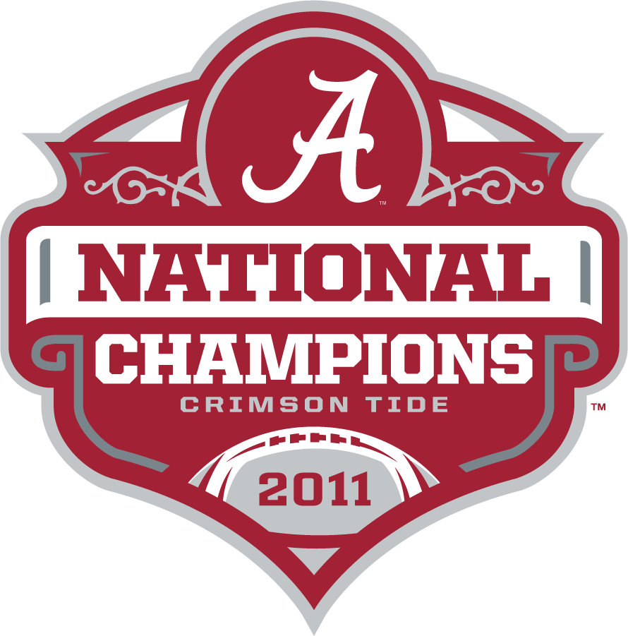 Alabama Crimson Tide 2011 Champion Logo iron on transfers for clothing